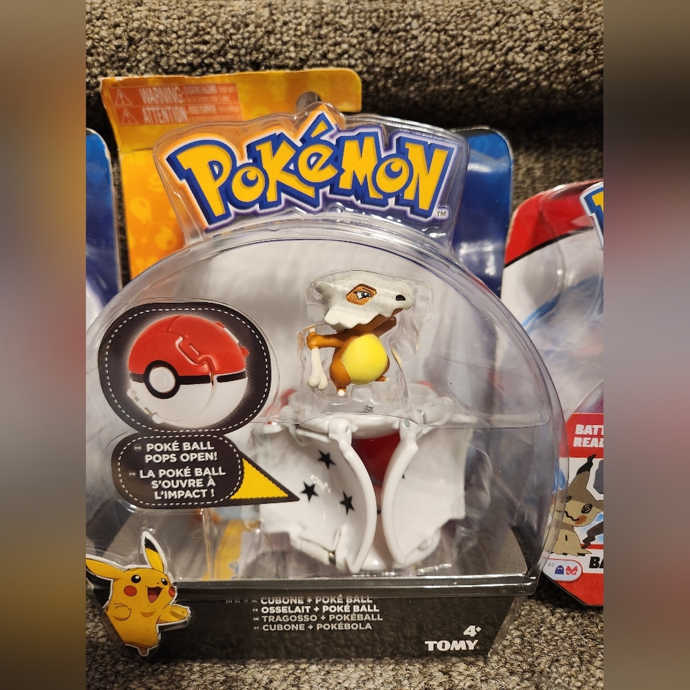 Pokemon Battle Figure Pack - Pikachu, Ditto, Cubone - Picture 5 of 7